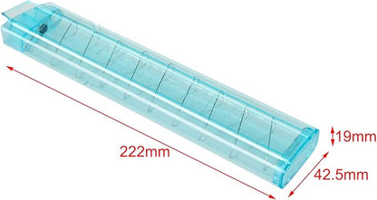 WORKER 15 Round Mini Slanted Talon Mag Quick Reload Clid Compatible Nightingale Blaster Only (Not Compatible with 18 Slanted Talon Mag) Blue Transparent