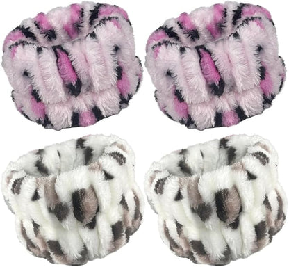 2 Pairs Wrist Washband for Women Washing Face, Wrist Spa Washband Absorbent Wristbands, Prevent Liquids from Spilling Down Your Arms