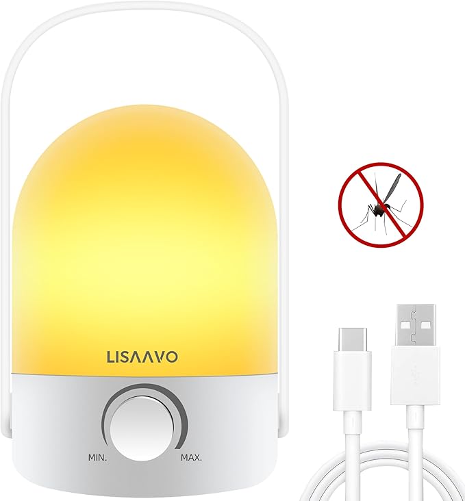 Rechargeable Lamp 1200mAh Small Bedside Rechargeable Lanterns Dimmable Led Cordless Tent Light Holiday Gifts Work,White