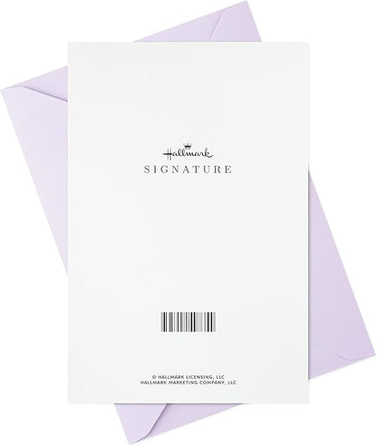 Hallmark Signature Birthday Card for Women, Her, Mom, Daughter, Friend (Wrapped Gifts)