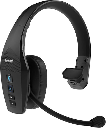 BlueParrott B650-XT Trucker Bluetooth Headset – Mono, Wireless Noise Cancelling Headset - Activated ANC for Clear Calls, Extended Wireless Range, IP54-Rated - Ideal for Anyone On-The-Go, Black