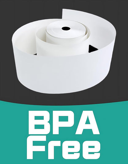 3" x 150' 1 Ply Bond 10 Rolls White Paper Kitchen Receipt POS System Cash Register Compatible with Clover Epson SNBC Star Sam4s Ellix Bixolon Impact Printers SP700 ERC30 34 38 (10 Rolls)