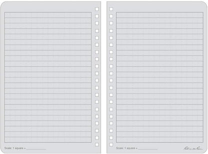 Rite In The Rain Weatherproof Side Spiral Notebook, 4.625" x 7", Black Cover, Universal Pattern, 3 Pack (No. 773L3)