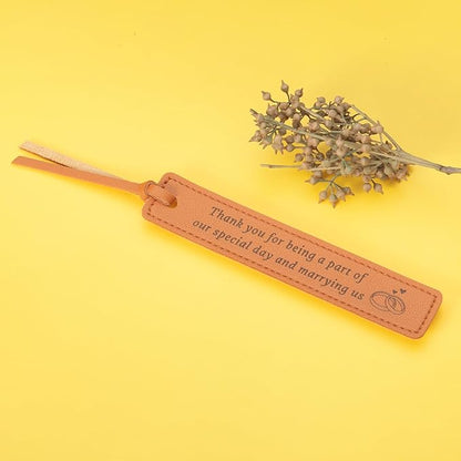 Wedding Officiant Gifts Leather Bookmark Wedding Officiant Book Mark Officiant Gifts for Wedding Day Bride Groom Thank You Gifts for Wedding Guest Wedding Planner Coordinator Gifts