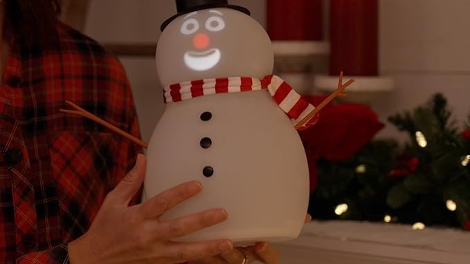 FrostByte (Mr. Chill) Talking Animated Blink Snowman with Built in Projector & Speaker Plug'n Play