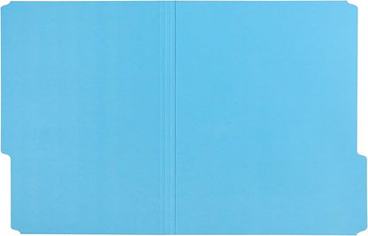 Amazon Basics File Folders with Tabs for Organizing and Filing, Letter Size, 1/3 Cut Tab, 36-Pack, Blue