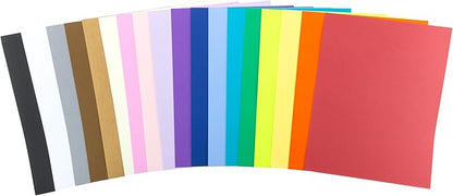 Cardstock 8.5 x 11 Paper Pack - 65lb Card Stock for Crafts, Cardmaking, Printers - 200 Scrapbook Sheets, Assorted Colors - Double Sided with Solid Core, Kaleidoscope
