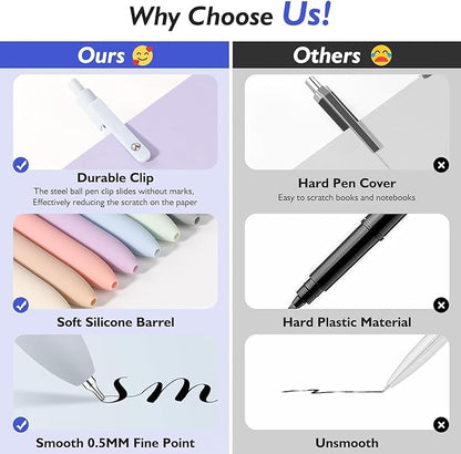 Vanhench Teacher Gifts for Women, Easter Gifts, Black Ink Pen Fine Point Smooth Writing Pen, Aesthetic Pens for Journaling Note Taking, Teacher Supplies, Preppy Stuff, Easter Basket Stuffers for Teens