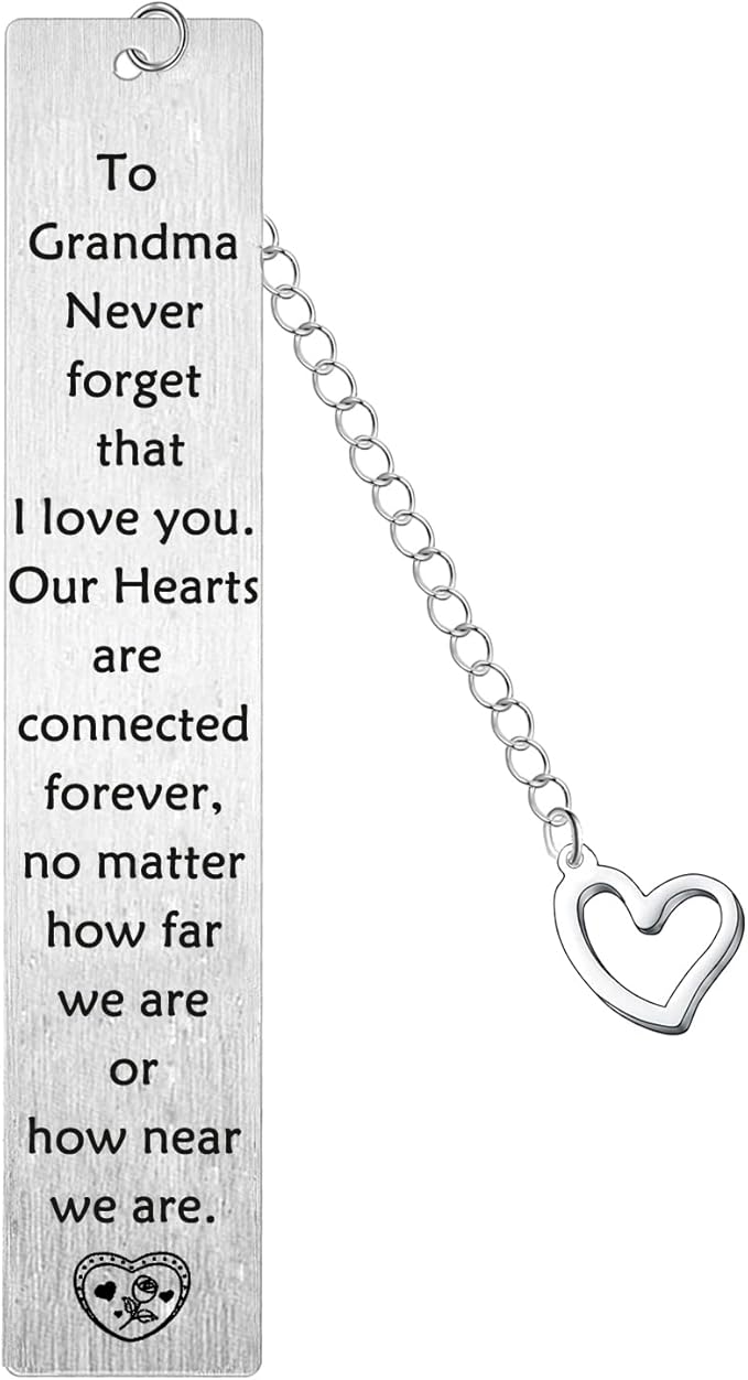 Grandma Bookmarks Mother's Day Gifts for Grandma Birthday Gifts from Granddaughter Grandson Grandma Gifts from Granddaughter Grandma Bookmark Keepsake Present