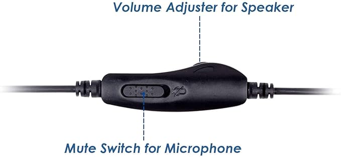 Volume and Mute Switch Headphone Office Binaural Headset with Microphone RJ9 Plug Only for Cisco IP Phones 794X 796X 797X 69XX Series and 8811,8841,8851,8861,8941,8945,8961,9951,9971 etc