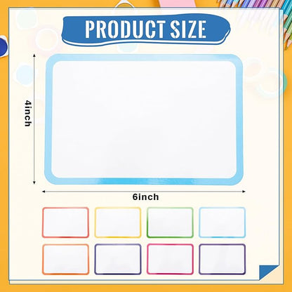120 Pcs Dry Erase Index Cards Notecards Blank Reusable Flash Cards Sheets Game Cards Study Business Note Cards for School Office Housework Taking To Do List (Multicolor, 4×6 Inch)