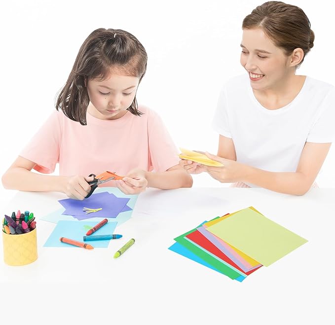 50 Packs Color Cardstock Paper Blank Colored 4x6 Cards, 250 GSM Thick Paper, for DIY Crafting, Greeting Cards Making, Invitations, making Postcards