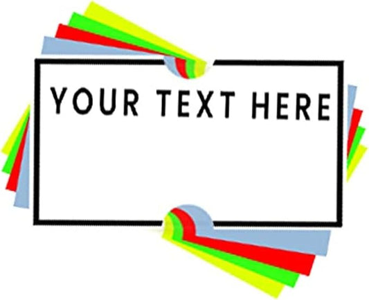 Custom Price and Date Labels for Perco Lite, X, Plus and Perco Pro 1 Line Guns - Choose Color, Font and Imprint - Case of 30 Sleeves