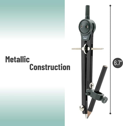 Mr. Pen- Compass for Geometry, Black, Compass with Pencil, Drawing Compass Drawing Tool, Math Compass, Drafting Tools, Drawing Tools, Geometry Compass, Circle Drawing Tool, Geometry Set