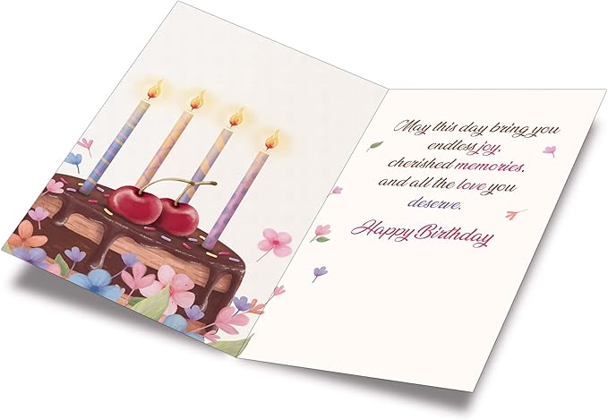 Prime Greetings Sister In Law Birthday Card, Made in America, Eco-Friendly, Thick Card Stock with Premium Envelope 5in x 7.75in, Packaged in Protective Mailer