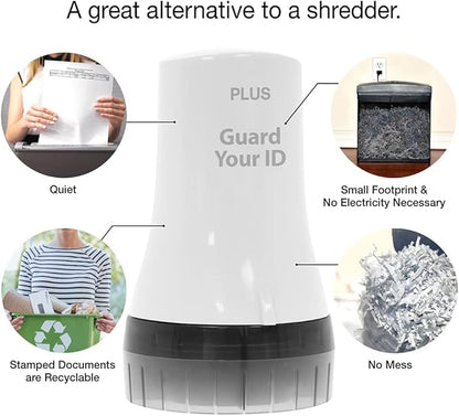 Wide Advanced Security Roller by Guard Your ID, Easy-to-Use Mess-Free Identity Protection Stamp (3-Pack, Mixed Colors: Turquoise, Green, White)