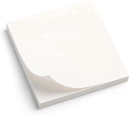 Sticky Notes Dots Grid 12pk | 3x3 Inch Small Self Stick Notepads for Desk and School Supplies