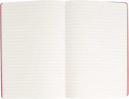 Simply Genius A5 Notebooks for Work, Travel, Business, School & More - College Ruled Notebook - Softcover Journals for Women & Men - Lined Note Books with 92 pages, 5.5" x 8.3" (Red, 6 pack)