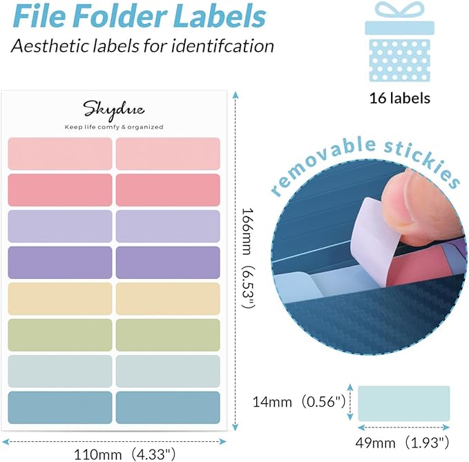 SKYDUE Accordion File Organizer, Expanding File Folder with 7 Pockets, Portable Receipt Paper Documents Organizer, Letter Size Filing Folder School Office Supplies Dark Blue Darkblue