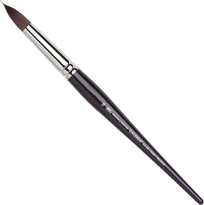 Winsor & Newton Galeria Round Short Handle Brush, Size 16