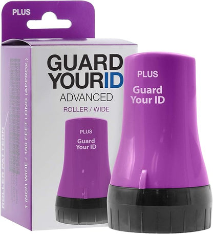 Guard Your ID ADVANCED WIDE Roller Identity Theft Prevention Security Stamp PURPLE (70110)