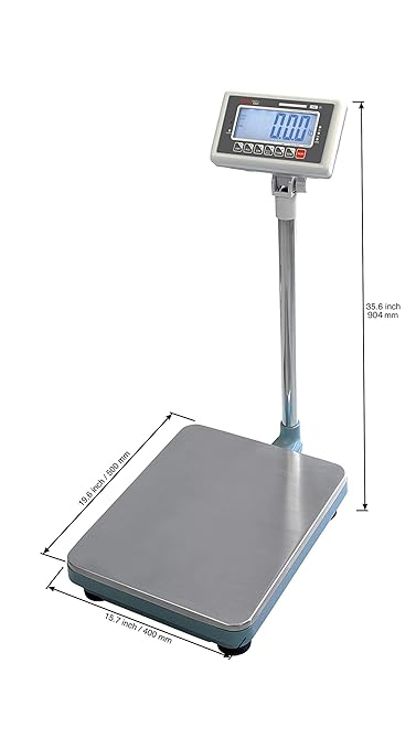 TBW-100 Bench Scale for Warehouse Industrial Shipping Scale and, Lb/Kg Switchable, 100lb Capacity, 0.02lb Readability, NTEP Legal for Trade