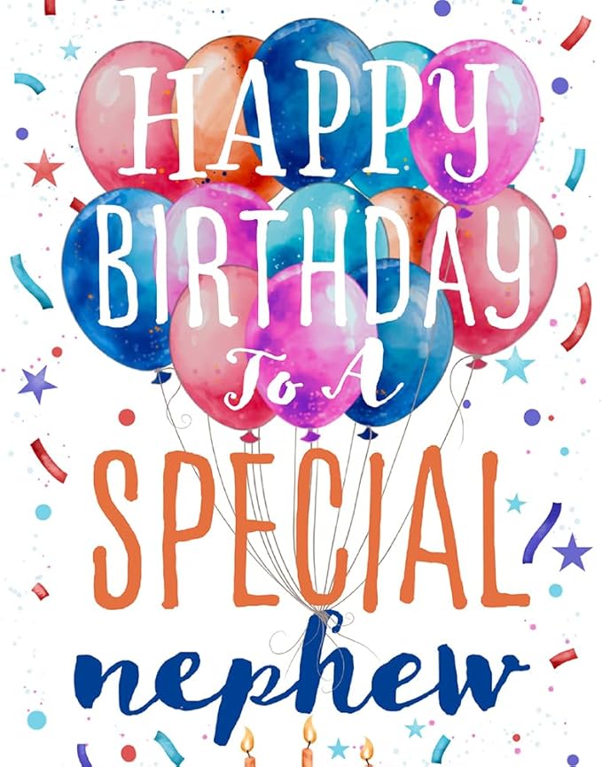 Prime Greetings Nephew Birthday Card, Made in America, Eco-Friendly, Thick Card Stock with Premium Envelope 5in x 7.75in, Packaged in Protective Mailer