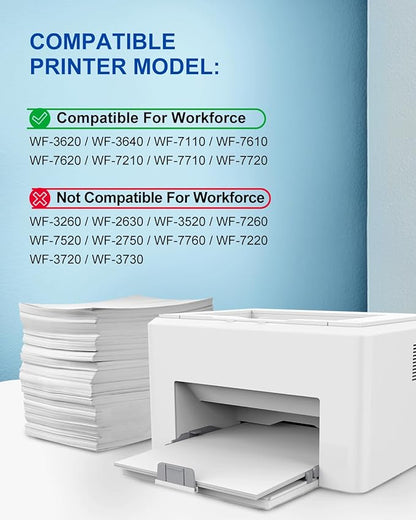 SUYMIS Remanufactured Ink Cartridges Replacement for Epson 252XL 252 XL T252XL to Use for Workforce WF-7110 WF-7720 WF-7710 WF-3620 WF-3640 Printer (1 Large Black, 1 Cyan, 1 Magenta, 1 Yellow) 4 Pack