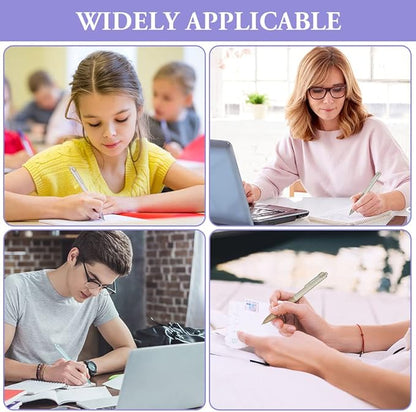 AUAUY 10Pcs Retractable Gel Ink Pens, Quick Dry Gel Ink Pen, Smooth Writing Pens, 0.5mm Black Ink Pens, Office School Supplies Gifts for Women & Men