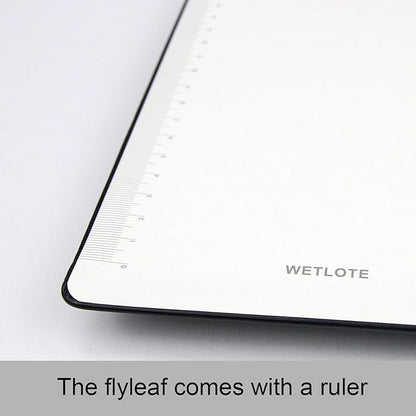 A5 Hard Cover Notebook with Pen Holder, Gold Edges & 180° Lay Flat - Large 5x8.25 Lined, Bookmark, Gift Box - Durable Journal for Office, Study, Travel - Writers, Students (Light Purple)