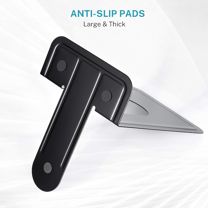 MaxGear 8.5 in Extra Large Heavy Duty Metal Book Ends, Black Universal Premium Bookends for Shelves, Non-Skid Bookend, Book Stopper for Books/Movies/CDs/Games, 8.5 x 5.9 x 7.8 in, (2 Pairs/XL)