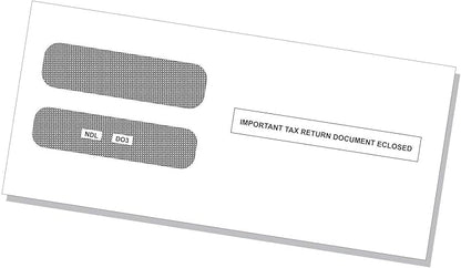 NextDayLabels - 100 Self Seal Envelopes, Designed to fit 3-up Laser W-2 Forms, Horizontal Format