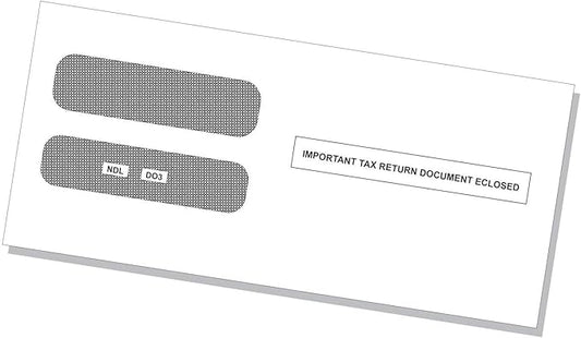 NextDayLabels - 100 Self Seal Envelopes, Designed to fit 3-up Laser W-2 Forms, Horizontal Format