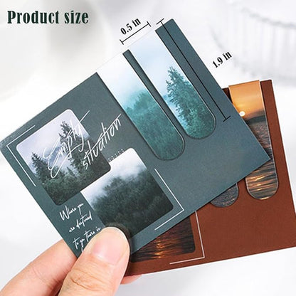 Magnetic Bookmarks Magnet Page Markers, 12 PCS Magnetic Page Clip for Students Teachers, Fun Book Marks for Reading (QS239)