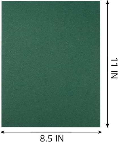 30 sheets Cardstock Paper 8 1/2 x 11 Inches for Crafts and Invitations (Dark Green)