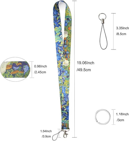 Yiflin Cute Neck Lanyard for Keys, Wallet, Id Card Holder, Cool Keychain Lanyard for Women, Men, Teacher