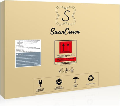 SWANCROWN Enclosed Bulletin Board Grey Felt Displays Boards Weather Resistant Wall Mounted Notice Case,28x20inches