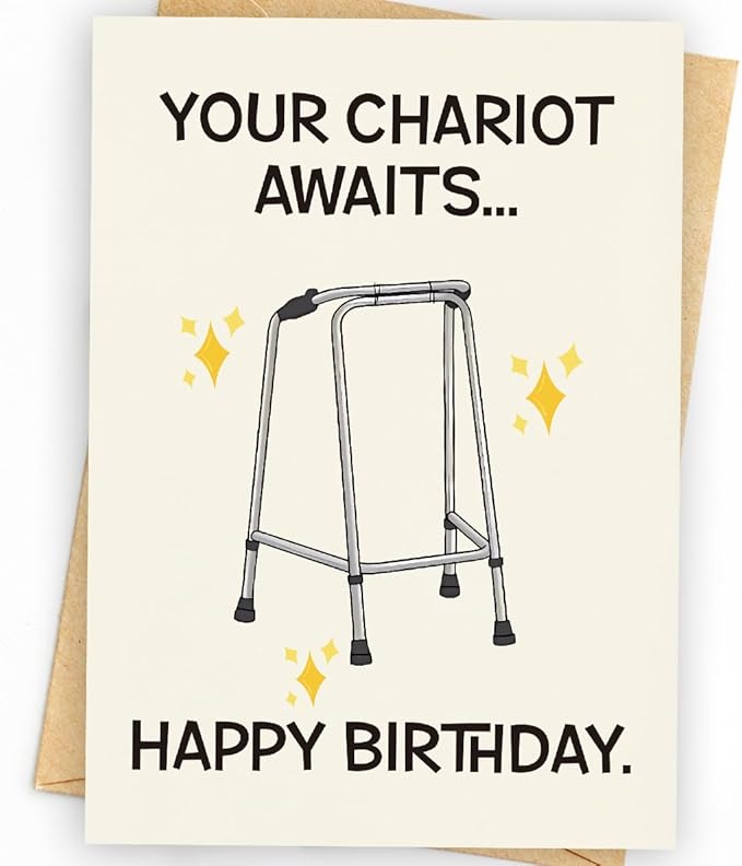 Funny Birthday Card | Funny Birthday Cards for Men, Women, Dad, Mom, Brother, Sister, Friends, Family, and Anyone | Unique Birthday Decorations & Gifts | Happy Bday Card