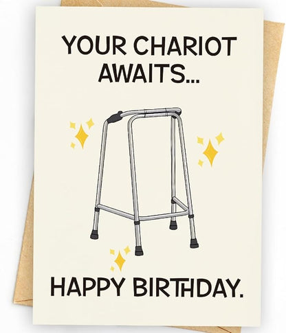 Funny Birthday Card | Funny Birthday Cards for Men, Women, Dad, Mom, Brother, Sister, Friends, Family, and Anyone | Unique Birthday Decorations & Gifts | Happy Bday Card