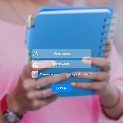 Zonon 2 Pcs Mini Password Book with Alphabetical Tabs Metal Password Keeper Book Portable Organizer Elegant Mandala Pattern Notebook with Pen, Spiral Bound for Information(Blue, Rose Red)