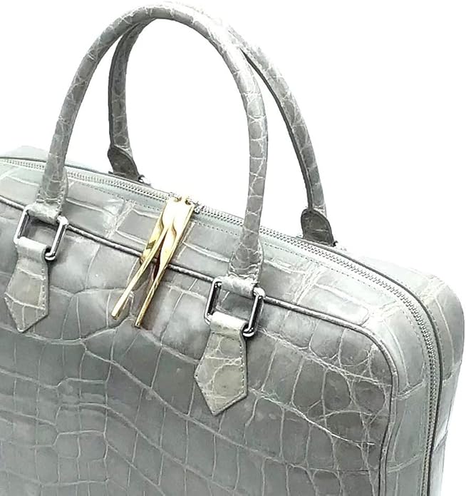 Masami Handmade Genuine Crocodile Leather Business Bag, Briefcase, Japanese brand, Leather bag
