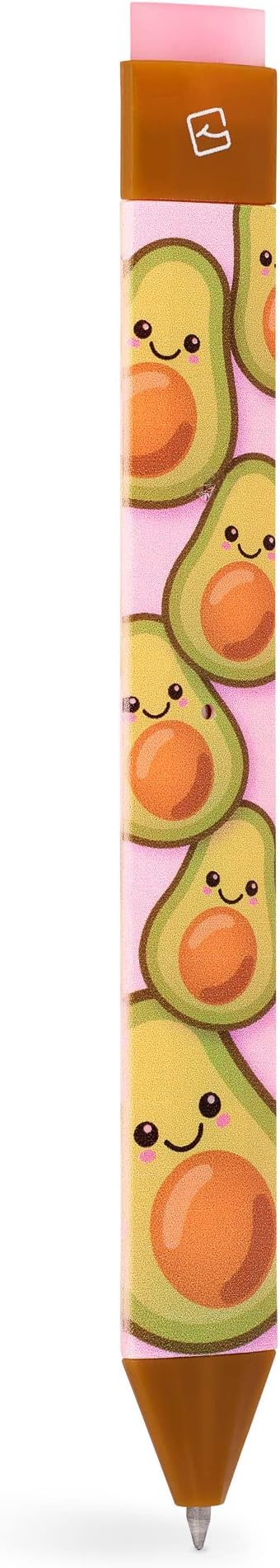 New Pen Bookmark with Refills | Erasable Ballpoint Gel Pen and Bookmark 3-in-1 | Ink Novelty Pen with Eraser | Page Marker | Book Marker | Page Holder Clip | Gift for Reader and Writer (Avocado)