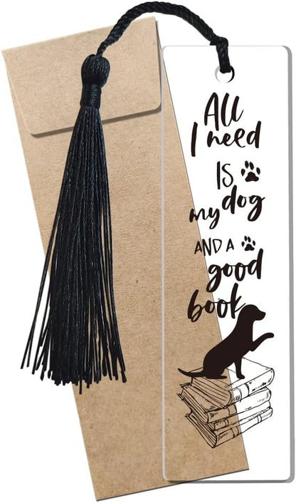 Dog Bookmark Inspirational Bookmark Gifts for Women Dog Owner Girls Bookworm Sister Daughter Lovers Book Female Friend Sister Gifts Friendship Gifts