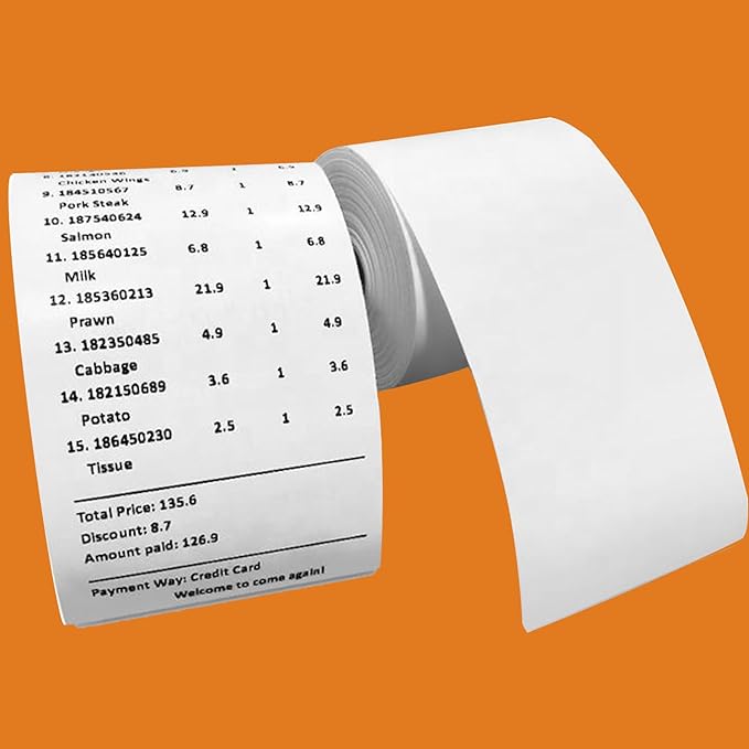 (300 Rolls) 2 1/4 x 50 Thermal Paper Receipt Rolls Premium Quality Paper fits all Credit Card Terminals BPA Free