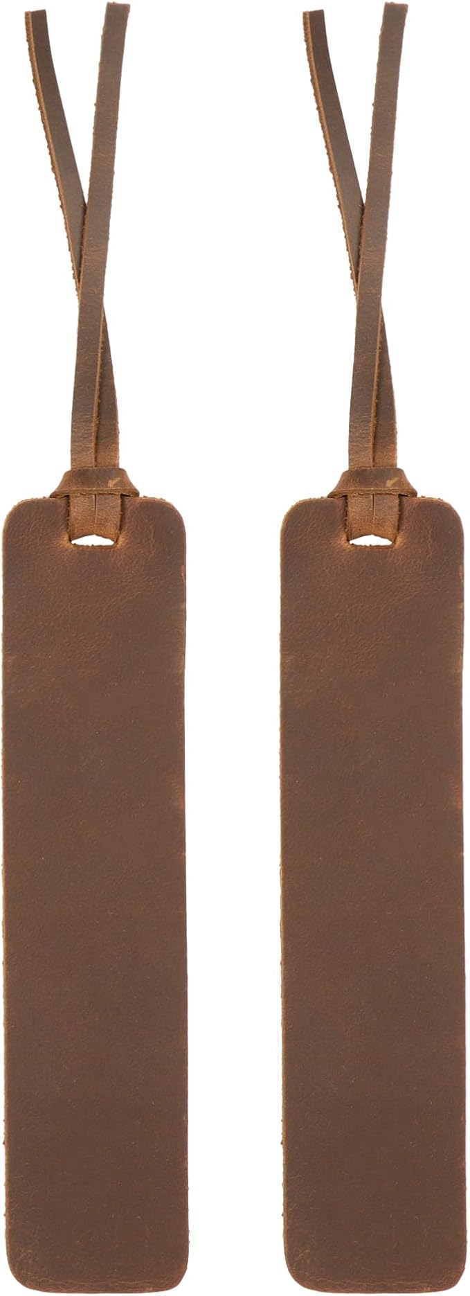 Londo Genuine Leather Handmade Bookmark (Set of 2) (Knotted, Camel)