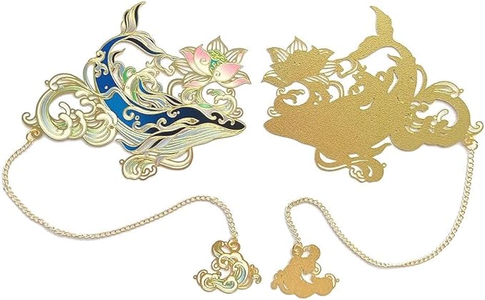 MOZART Kunai Chinese Style Brass Bookmark Classical Mythological Characters Mountain and Sea Sutra Series Creative Cultural Copper Bookmark Metal Bookmarks