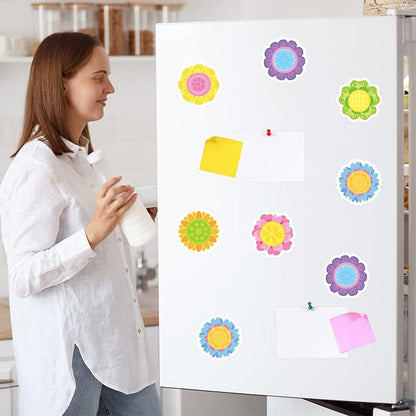 30 Pack Spring Flowers Sticky Notes - 600 Sheets Floral Shape Sticky Note Pads for Kids Spring Gift School Office Supplies