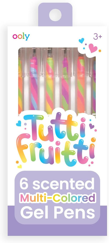 Ooly Scented Tutti Fruitti Color Changing Gel Pens Set of 6-1.00mm NIB, Easter Activities for Kids, Color Changing as you Write, Pens for Kids, Adults, Art and Stationery Supplies