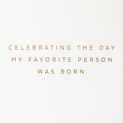 Hallmark Signature Birthday Card for Women (Favorite Person)