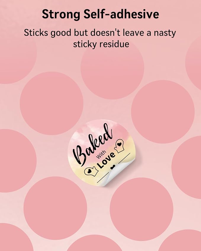 Phomemo 2” Color Circle Thermal Labels, Self-Adhesive Round Direct Sticker Labels, Circular Thermal Printer Label for Logo Design, Name Tag, Thanks Card, Address, QR Code, 750 Labels/Roll, Gradient